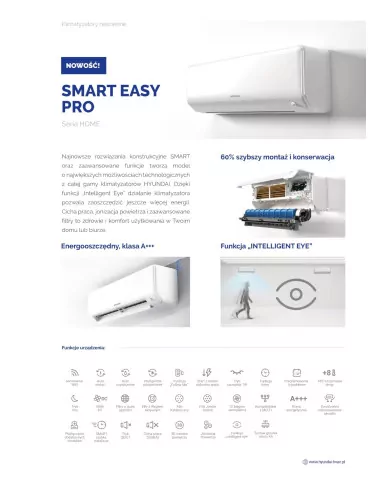 HYUNDAI Aire Acondicionado 7,0kW Smart Easy Pro HRP-M24SEPI/HRP-M24SEPO
