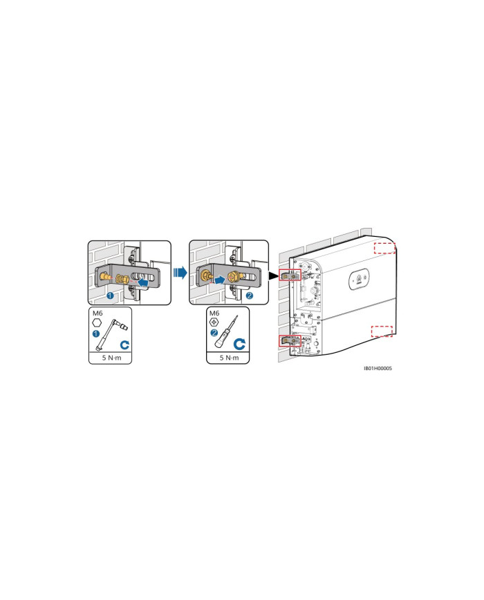 Huawei LUNA2000 WMB_LUNA2000 sieninis laikiklis 5 kW