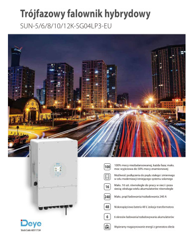 DEYE SUN-6kW-SG04LP3-EU 6 kW