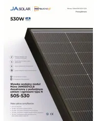 JA Solar JAM60D42 Bifacial 525W Zwarte Frame (N-Type) MC4
