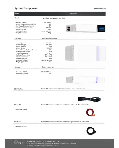 deye kontrolenhed gb-l+base 4,09 kWh