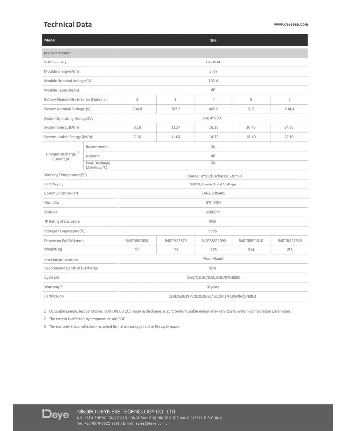 Deye GB-L-PRO 4.09kWh