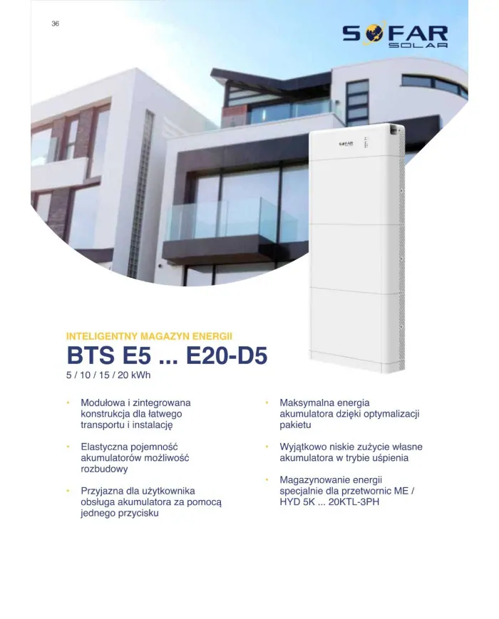 SOFAR BTS-5K Batterie 5kWh