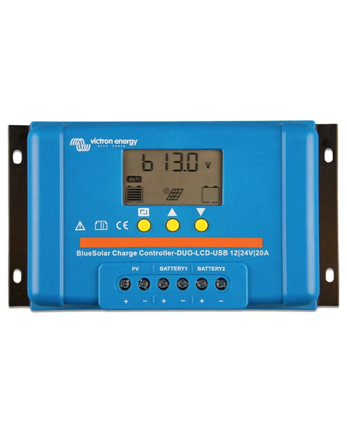 Victron BlueSolar PWM-Ladecontroller DUO LCD&USB 12/24V-20A