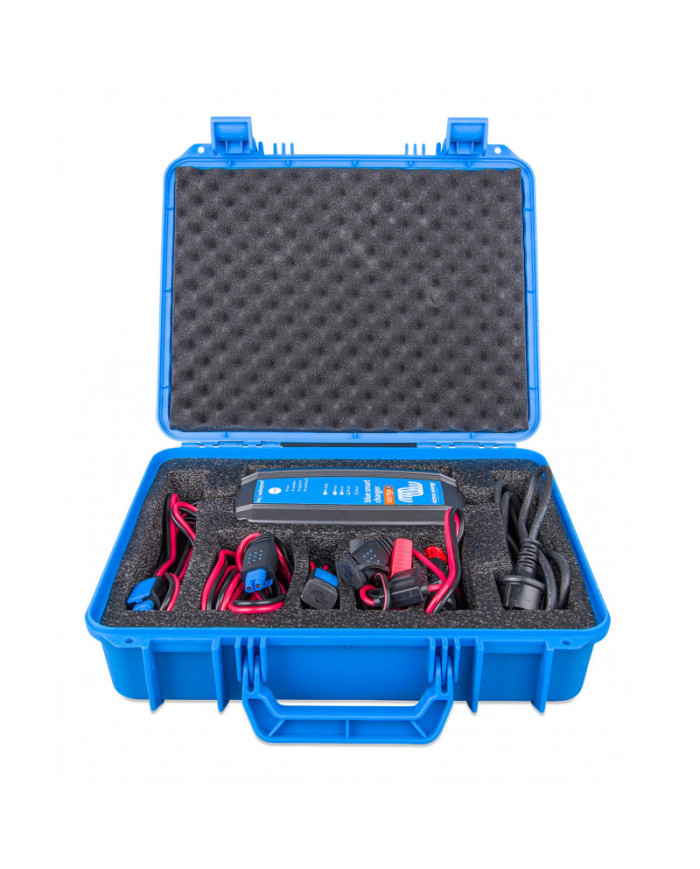 Victron Energy Blue Smart IP65 lādētāju (12/25 un 24/13) pārnēsāšanas koferis ar piederumiem BPC940100100