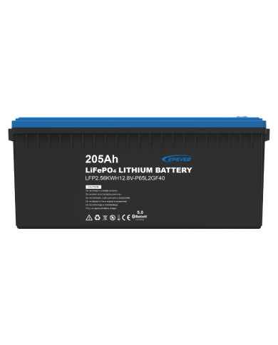 Epever LFP2.56KWH12.8V-P65L2GF40 12.8V 205Ah LiFePO4 IP65 (su šildymo kilimėliu)