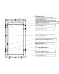 SOLIBUFFER Vertical Buffer Tank 130L without Coil for Heat Pump