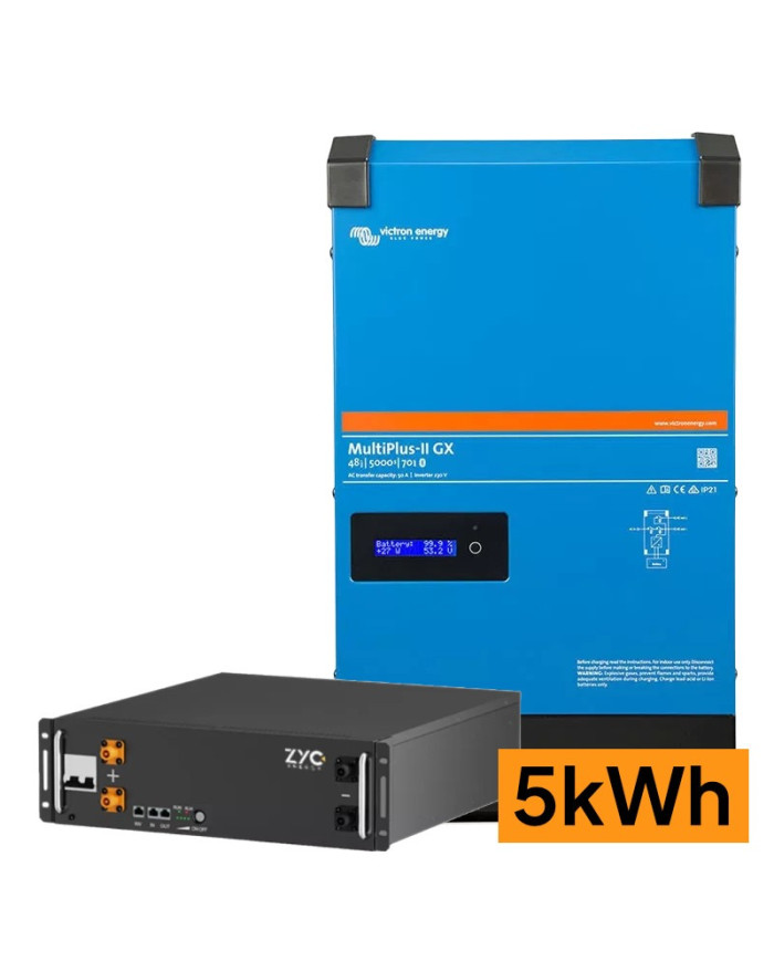 SunTrack MultiPlus-II 48/5000/70-50-GX 5kVA/5kWh
