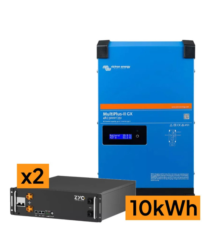 SunTrack MultiPlus-II 48/3000/35-32 GX 3kVA/10kWh