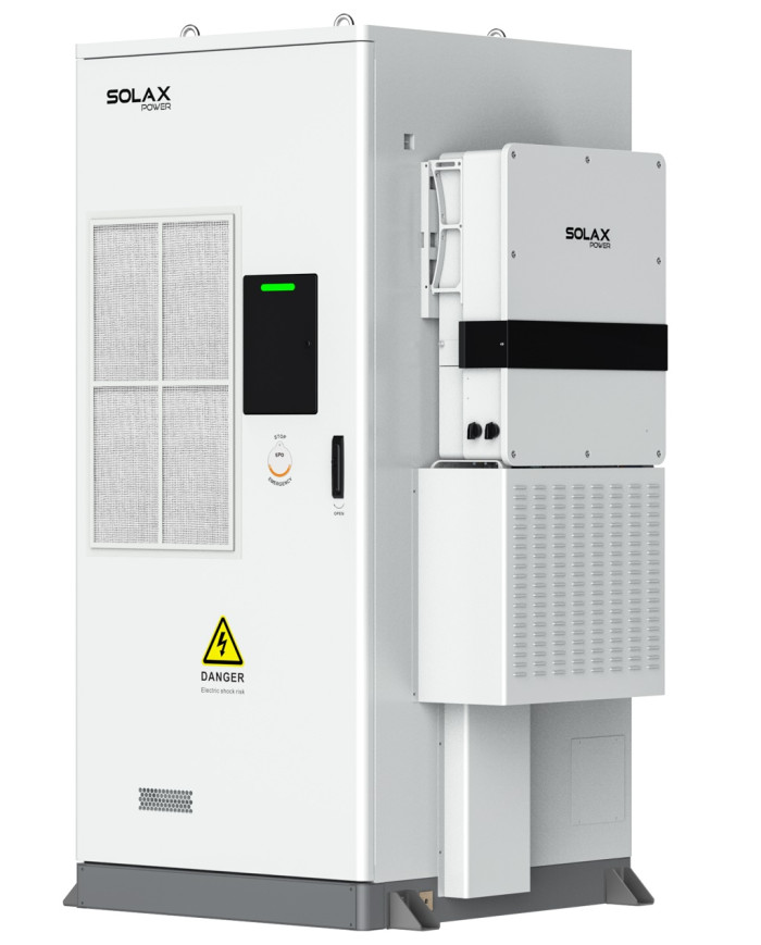 SolaX AELIO-P50B100 3-faasiline hübriidne ESS 50 kW / 100 kWh Hõbedane raam