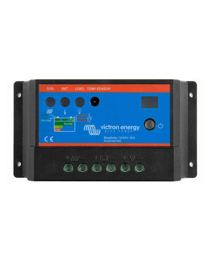 Victron Energy BlueSolar PWM‑Light 12/24V 10A (SCC010010000) aurinkopaneelien PWM-lataussäädin valotoiminnolla