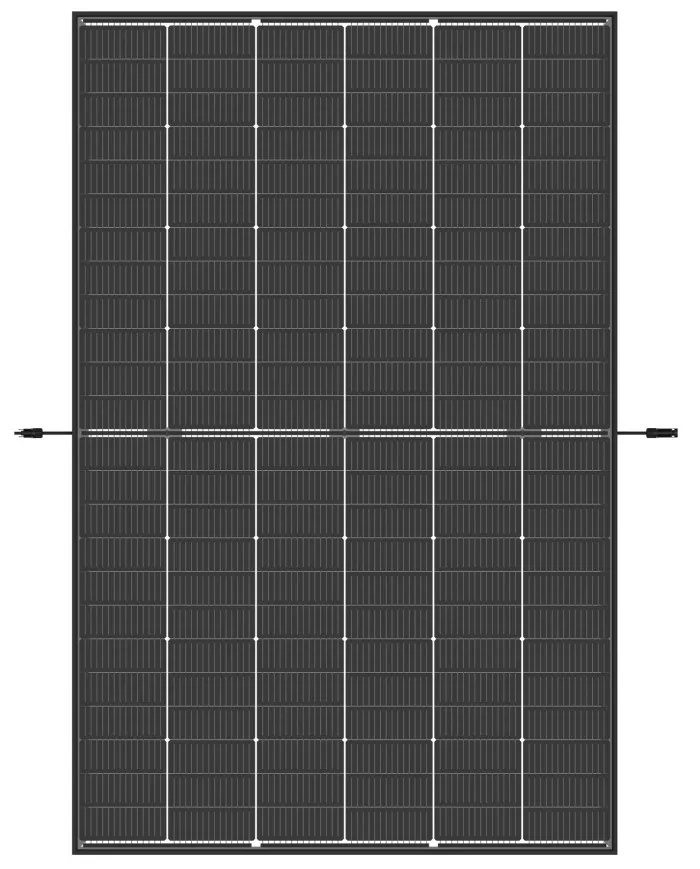 Trina Vertex S+ N-Type Dual Glass 445W - Triple-Cut 1500V (Zwart Frame)