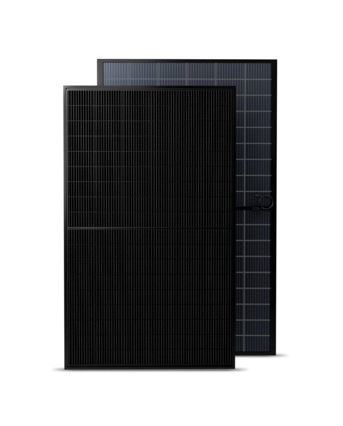 JA Solar JAM60D40 BIFACIAL N-Type MC4 500W Juodas rėmas