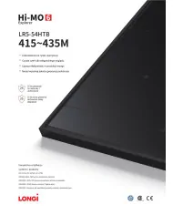 Longi Solar LR5-54HTB 435W (Hi-MO 6) Cornice Nera