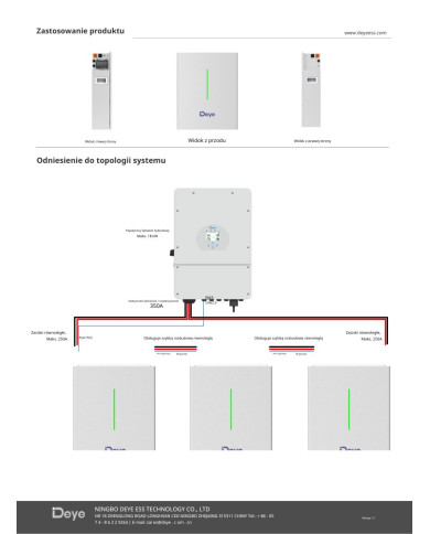 DEYE RW-F10.2 51,2 V 200 Ah 10,2 kWh