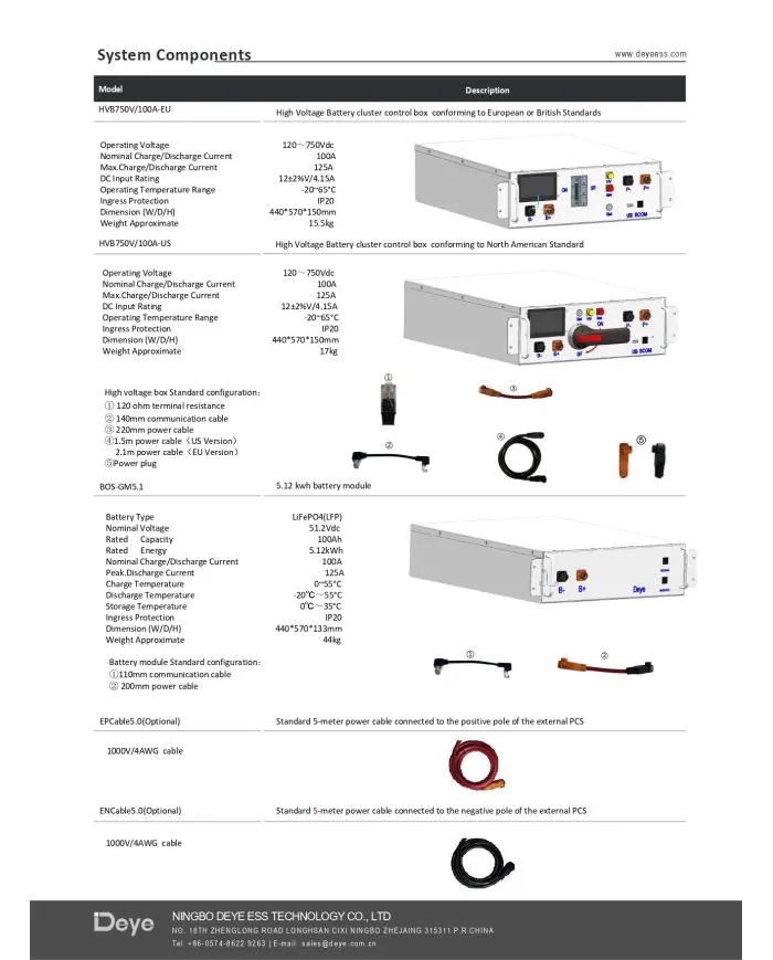 Deye BOS-GX 5.12kWh