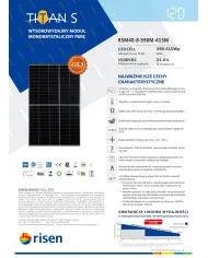 Risen 410W Mono Half Cut Sort Ramme