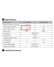 FelicityESS Battery Combiner Box 6 in-2 out UNI-T-0602BCG01 80A, 125V