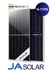 JA Solar JAM72D42-635W Bifacial N-Type Ramme