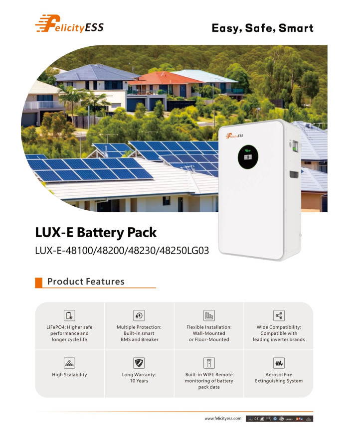 FelicityESS LUX-E-48100LG03 5,12kWh 51,2V
