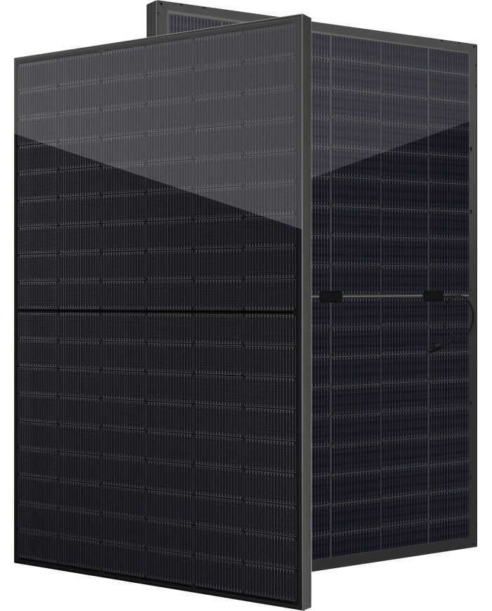 Denim N-Type 490W All Black Módulo Fotovoltaico Bifacial Vidro-Vidro