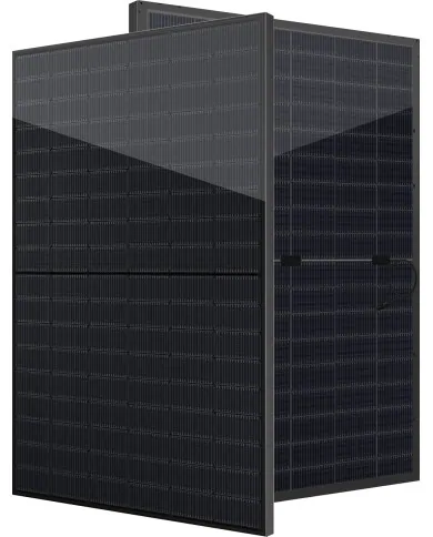 Denim N-Type 440W All Black Bifacial Glas-Glas Solpanel