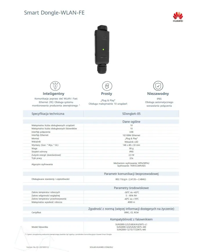 Huawei Smart Dongle WLAN-FE (WiFi/Ethernet)