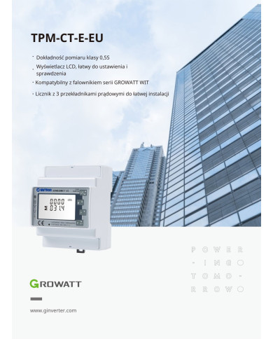 Growatt TPM-CT-E-EU Misuratore di energia trifase con trasformatore di corrente (250/5A)