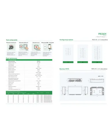 PROJOY PEFS-EL-40H-10 (P2) Διακόπτης ασφαλείας DC 5 χορδών