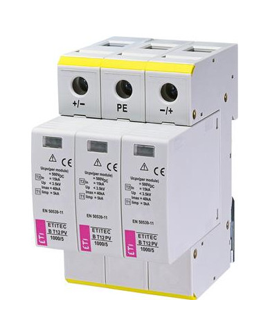ETI ETITEC EM T12 PV 1100/6.25 Y Surge Arrester T1+T2 (B+C) DC