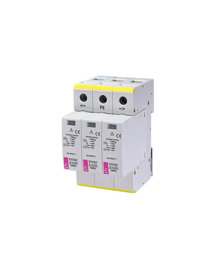 ETI ETITEC EM T12 PV 1100/6.25 Y Overspændingsbeskyttelse T1+T2 (B+C) DC