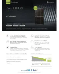 Jolywood JW-HD-108N-440W Bifacial Černý Rám (N-type)