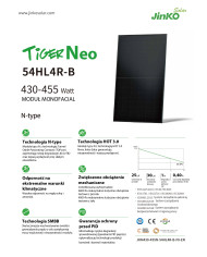 Jinko JKM440N-54HL4R-B 440W Cadre Noir