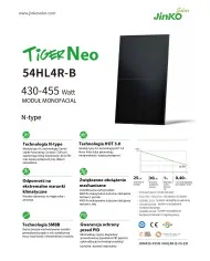 Jinko JKM440N-54HL4R-B 440W Cornice Nera