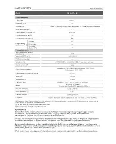 DEYE SE-G5.1-Pro-B 51.2V 100Ah 5.12kWh