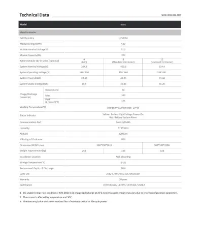 DEYE BOS-GM5.1 HV BOS-G Βάση μπαταρίας (9 ράφια)