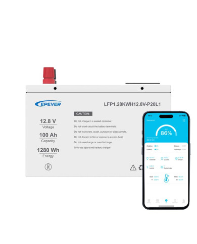 Epever LiFePO4 12.8V 100Ah