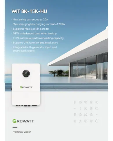 Growatt WIT-8K-X-HU 8 kW