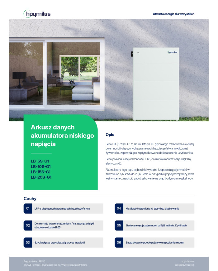 Hoymiles LB-5S-G1 Batterie 5.12kWh