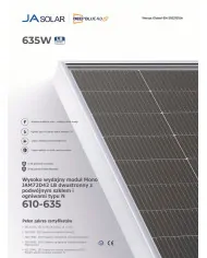 JA Solar JAM72D42-635W Bifacial N-Type Ram