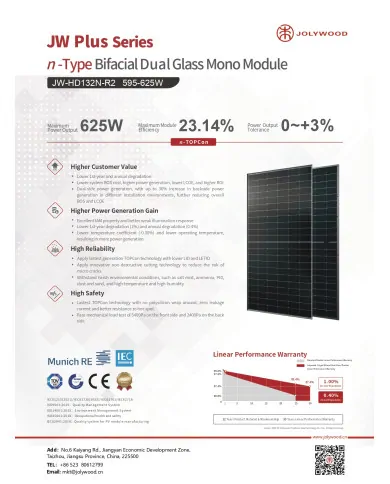 Jolywood JW-HD-132N-620W Bifacial (N-type)