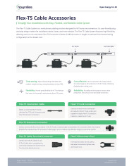 Hoymiles FLEX-T5 Cabo de conexão 5x4.0mm2 AC 3F 3m (T5-CC-EN40-300)