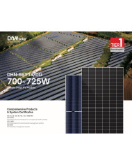 DAH Solar DHN-66Y18/DG 720W Bifacial N-Type Halfcut Zilver Paneel
