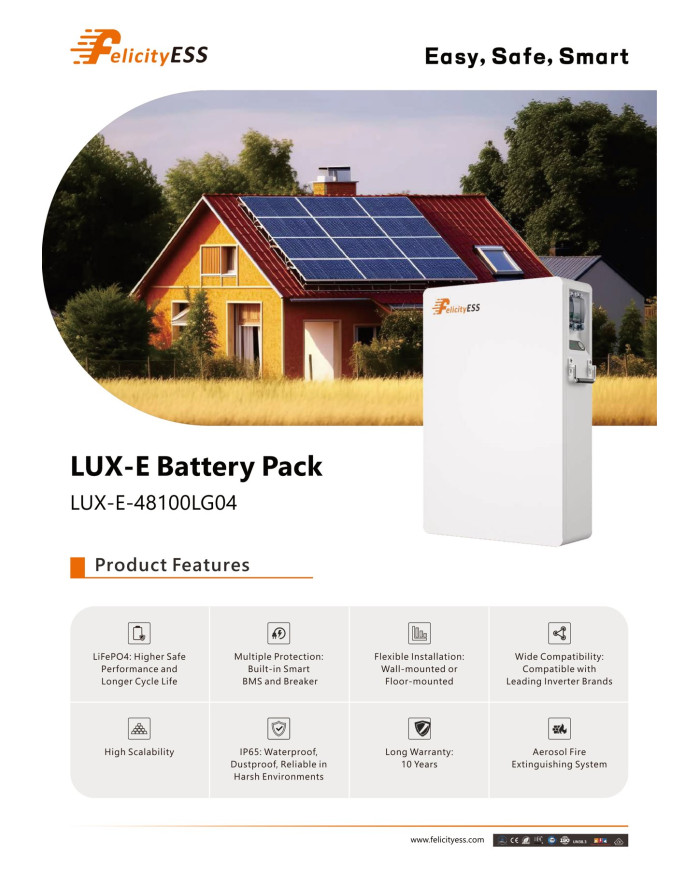 FelicityESS LUX-E-48100LG04 5,12kWh 51,2V (IP65)
