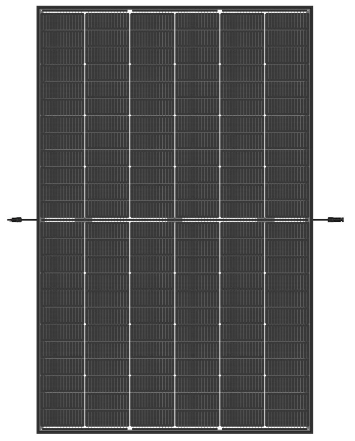 Trina Vertex S+ N-Type Dual Glass 440W - Triple-Cut 1500V (Sort)