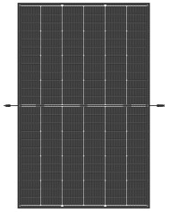 Trina Vertex S+ N-Type Dual Glass 440W - Triple-Cut 1500V (Schwarz)