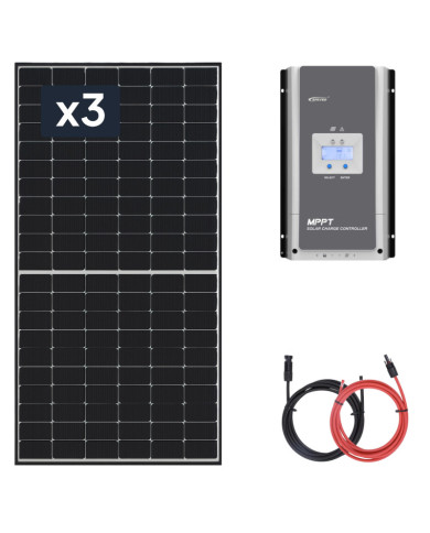 JAM54S30-415/MR 415W Sada Solárních Panelů 3x415W s Regulátorem Nabíjení MPPT 100A 12V