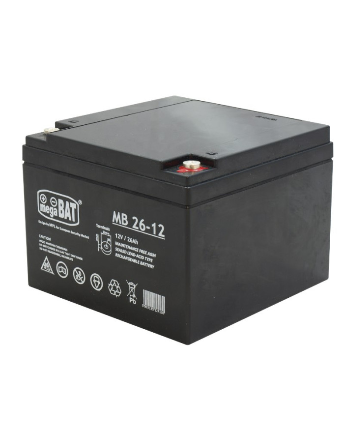 mega BAT MB 26-12 12V 26Ah 175×166×125 mm
