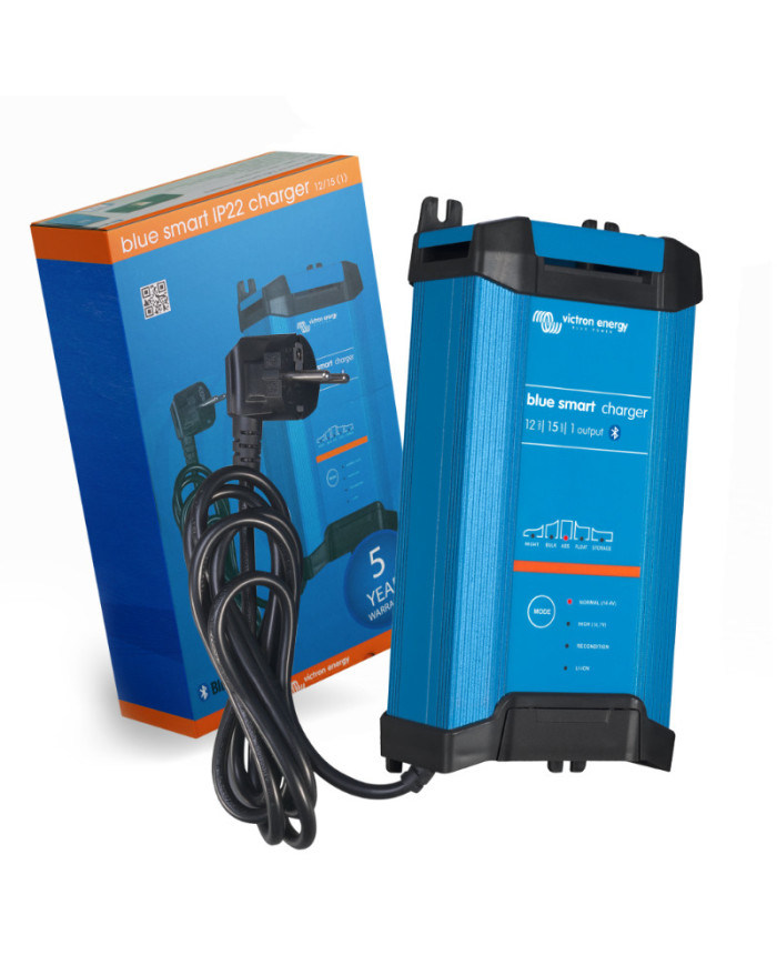 Akkumulátor Töltő 12V 15A Victron Energy Blue Smart IP22