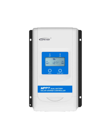 MPPT Epever DuoRacer DR2210N-DDS 20A Dupla Akkumulátor